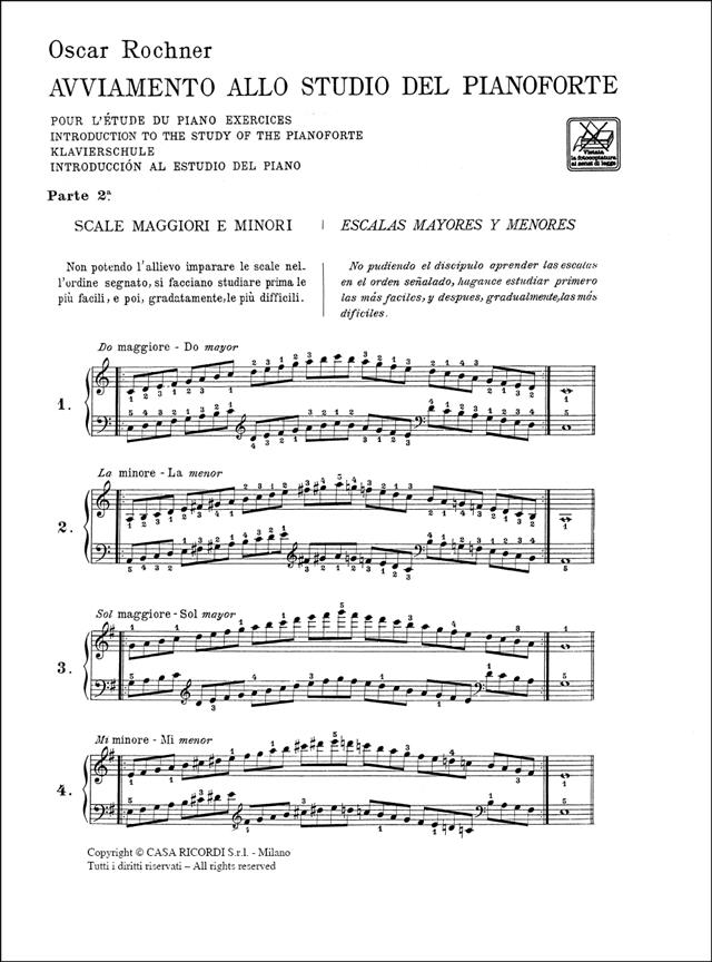 Avviamento Allo Studio Del Pianoforte - pro klavír